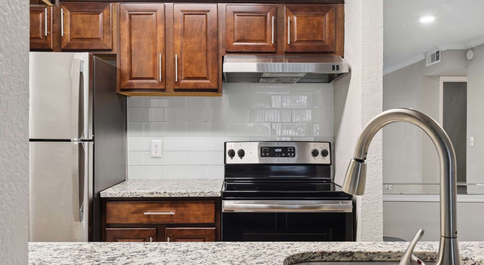 Well-lit kitchen with ample counter space